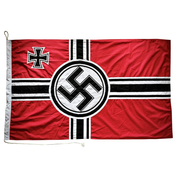-Bandiera - Reichskriegsflagge Cucita in Più Pezzi di Cotone Spesso