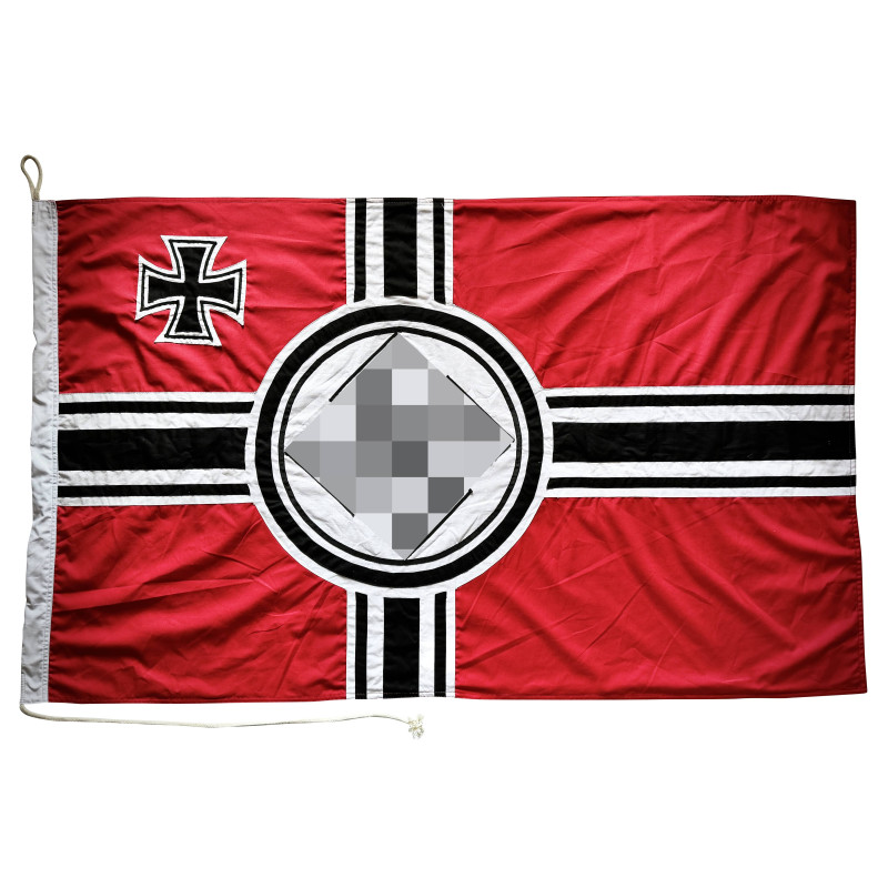 -Fahne - Reichskriegsflagge In mehreren Teilen aus dicker Baumwolle genäht