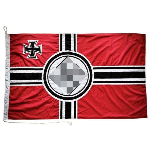 -Fahne - Reichskriegsflagge In mehreren Teilen aus dicker Baumwolle genäht
