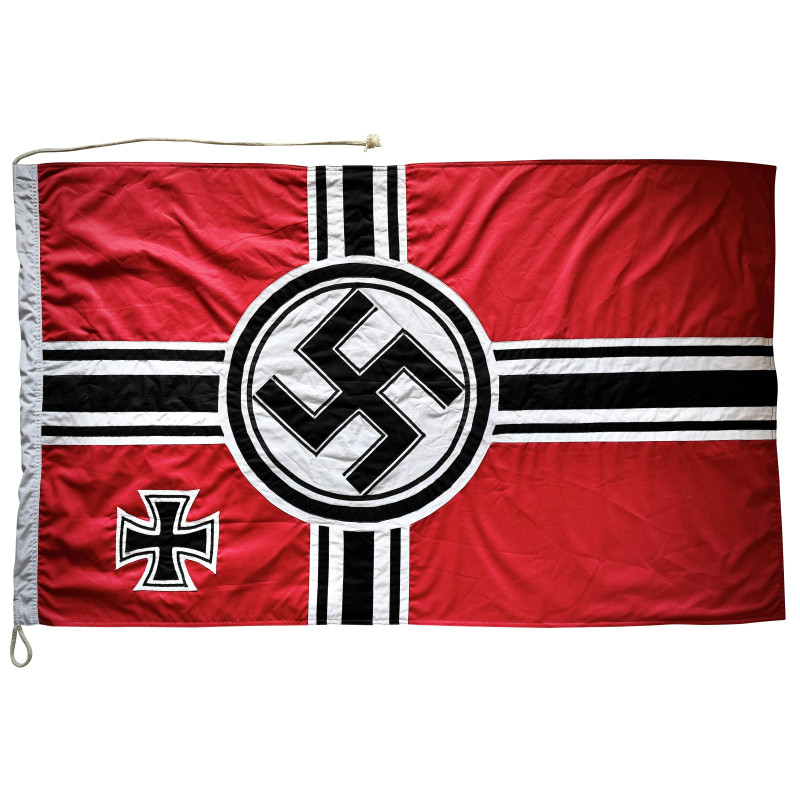 -Fahne - Reichskriegsflagge In mehreren Teilen aus dicker Baumwolle genäht