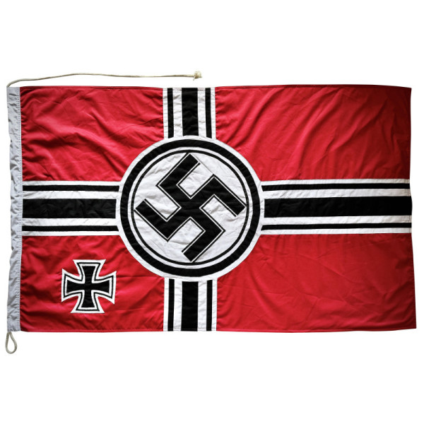 -Fahne - Reichskriegsflagge In mehreren Teilen aus dicker Baumwolle genäht