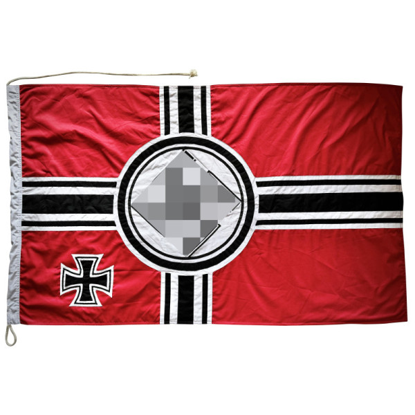 -Bandiera - Reichskriegsflagge Cucita in Più Pezzi di Cotone Spesso