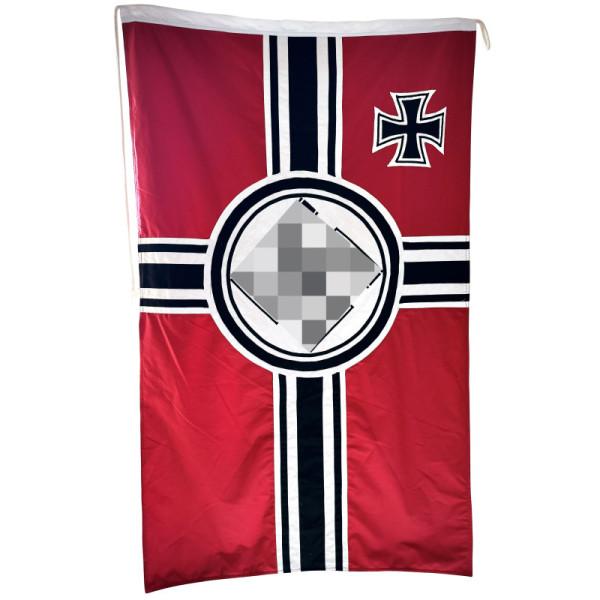 -Fahne - Reichskriegsflagge In mehreren Teilen aus dicker Baumwolle genäht