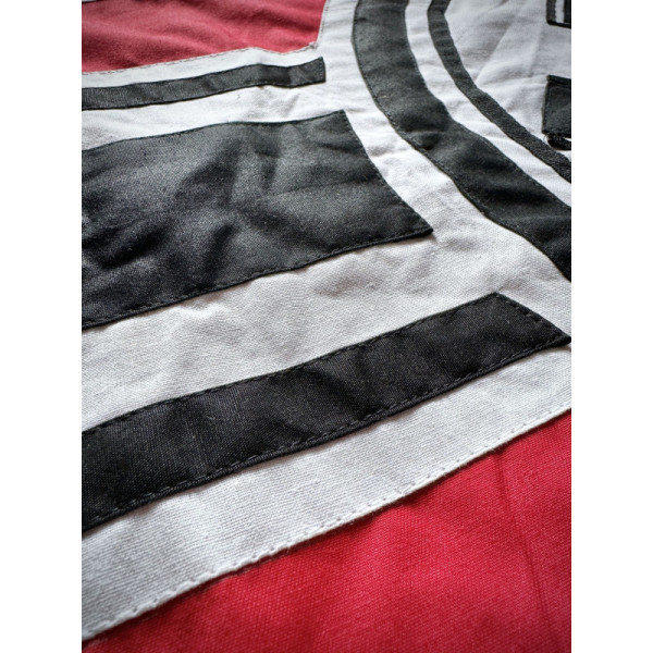 -Bandiera - Reichskriegsflagge Cucita in Più Pezzi di Cotone Spesso