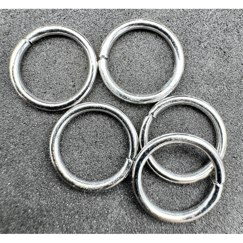 Rings for Medals, Silver - 5 Pieces (12mm)