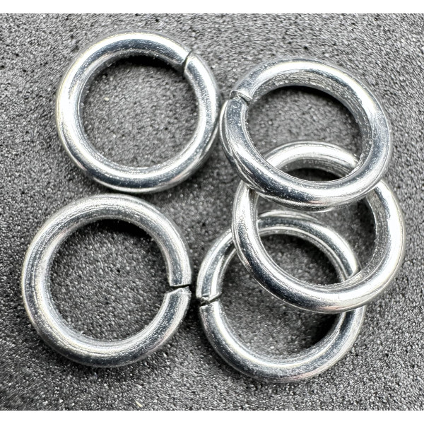 Rings for Medals, Silver - 5 Pieces (9mm)