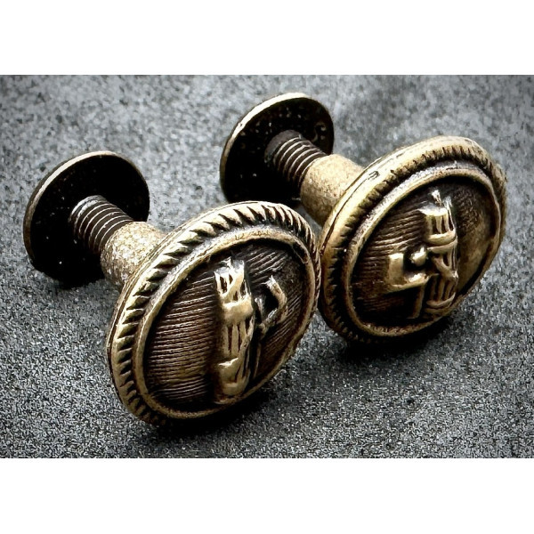 Bottone per Controspallina - PNF Bronzo (Coppia) (13mm)