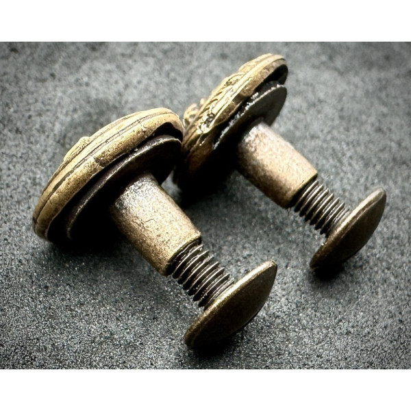 Shoulderboard Button - PNF Bronze (Couple) (13mm)