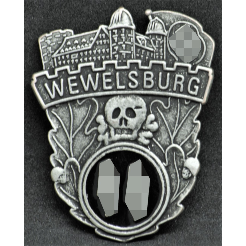 SS Wewelsburg Castle Commemorative Badge (with brooch)