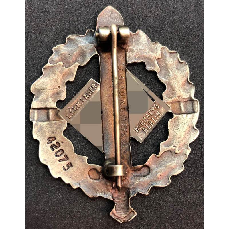 Distintivo Di Reparto Sportivo Militare Delle SA (Bronzo)