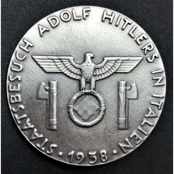Commemorative Badge For Hitler Visit In Italy 2