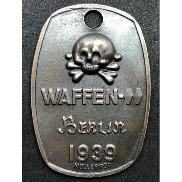 Piastrina Di Riconoscimento Delle SS "Berlin 1939" 2