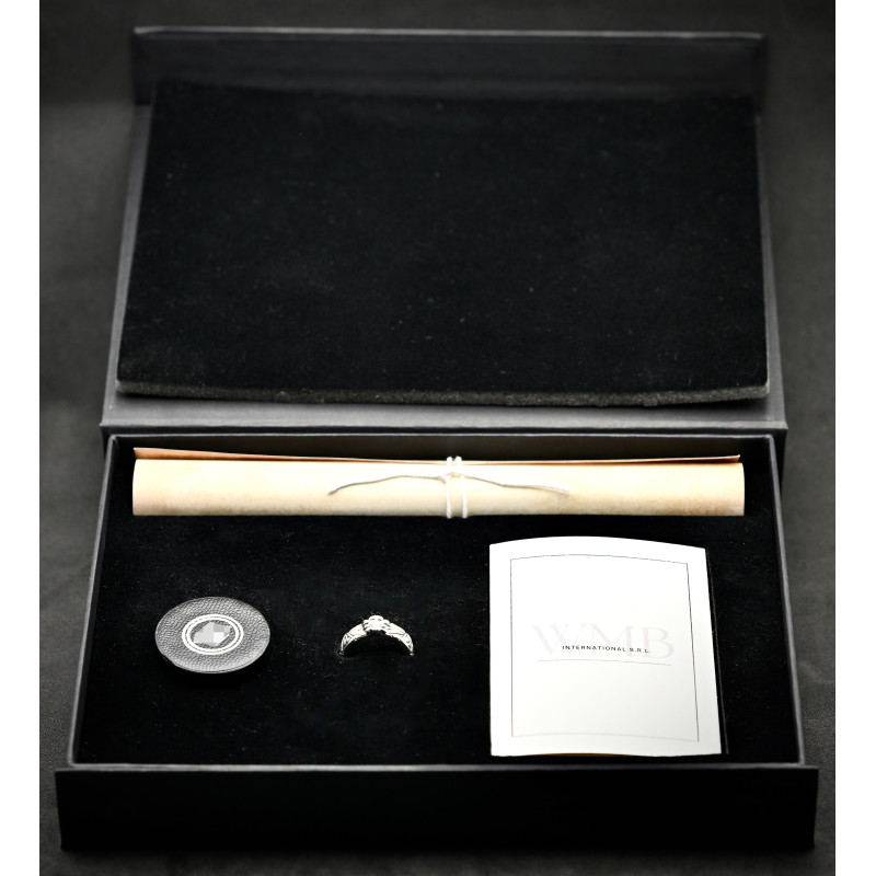 •Argento 925• SS-Ehrenring (Totenkopfring) di Kurt "Panzer" Meyer
