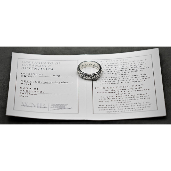 •925 Silber• SS-Ehrenring (Totenkopfring) von Kurt „Panzer“ Meyer