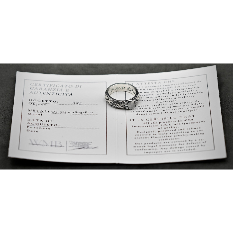 •925 Silver• SS Honour Ring (Totenkopfring) of Kurt "Panzer" Meyer