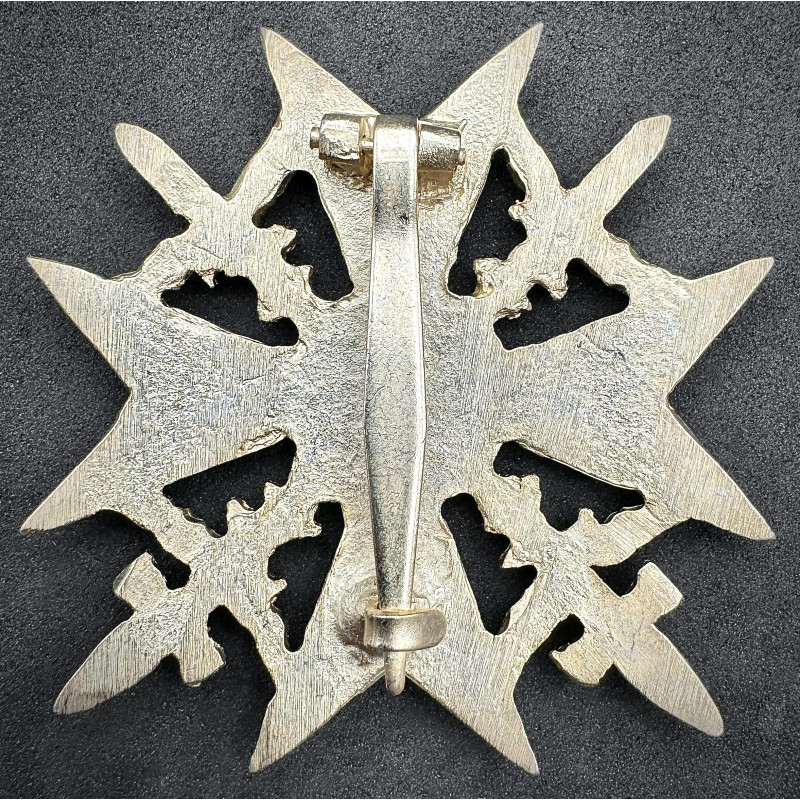 Croce Spagnola in Oro con Spade e Diamanti