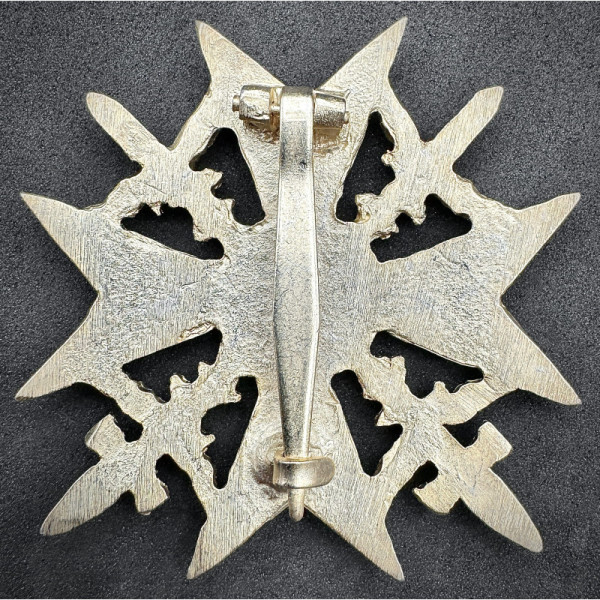 Spanish Cross in Gold with Swords and Diamonds