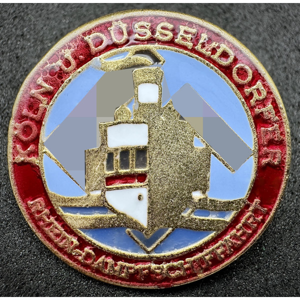 Koln u. Dusseldorfer Rhein Dampfschiffahrt Badge 2