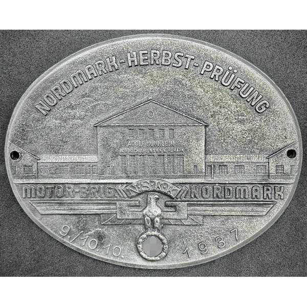 NSKK Teilnehmerplakette - Nordmark-Herbst-Prüfung 1937 2