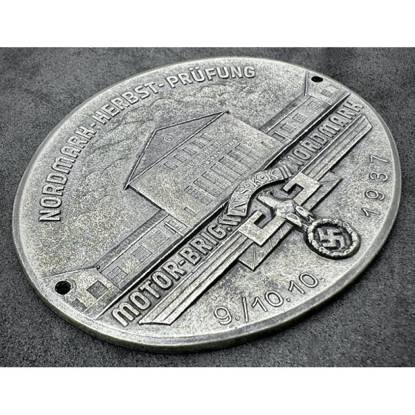 NSKK Teilnehmerplakette - Nordmark-Herbst-Prüfung 1937