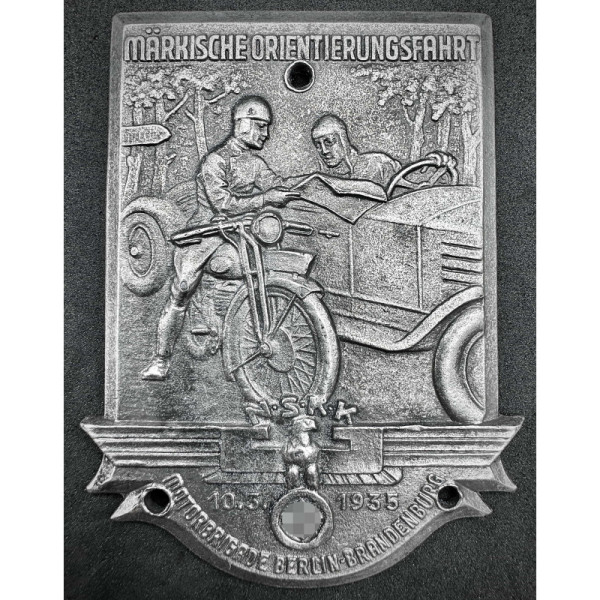 NSKK Participant Plaque - Brandenburg Orienteering Event 1935