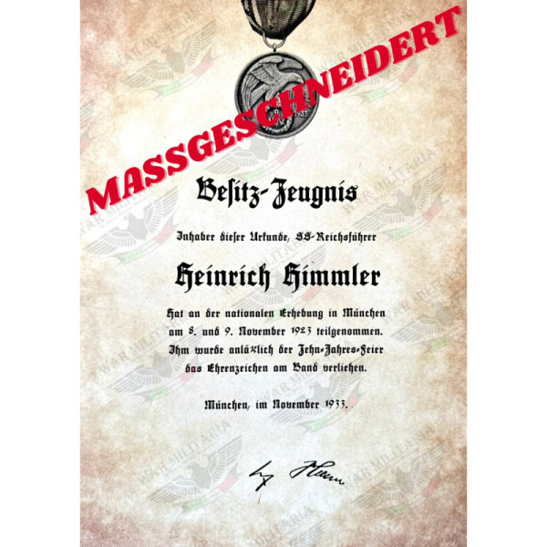 Blood Order Award Letter - Customised