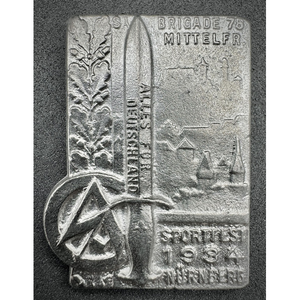 Distintivo "Festival dello Sport Brigata SA 78 Media Franconia 1934 Norimberga"