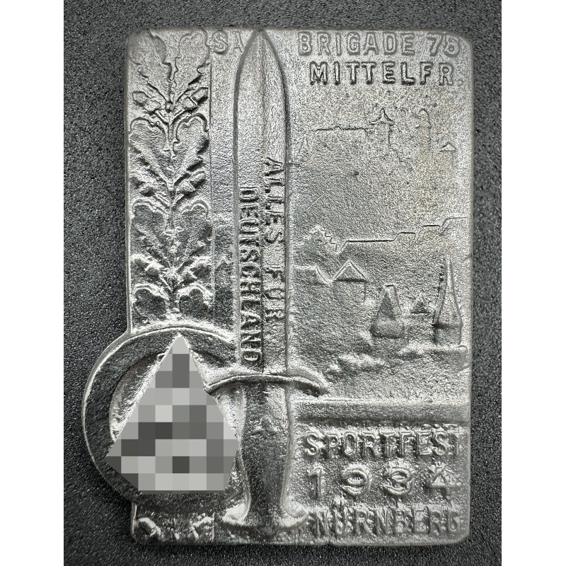Distintivo "Festival dello Sport Brigata SA 78 Media Franconia 1934 Norimberga"