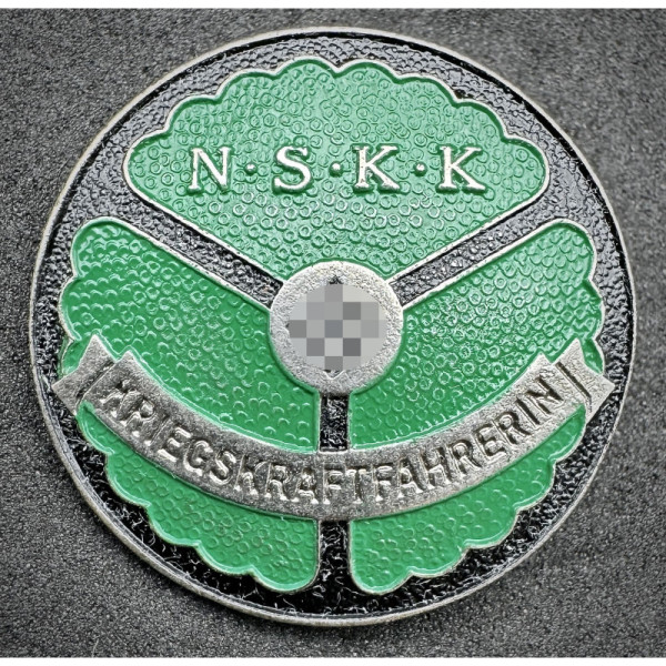 Distintivo NSKK Kriegskraftfahrerin (autista donna) 4ª classe