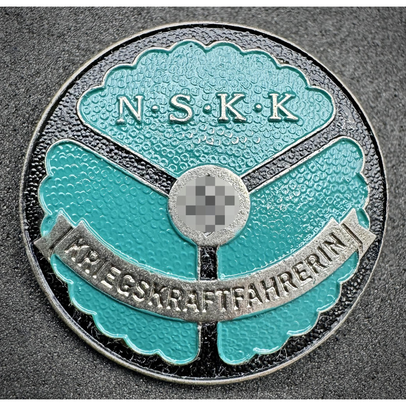 Distintivo NSKK Kriegskraftfahrerin (autista donna) 2ª classe