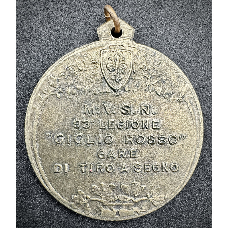 Medaille für Teilnehmer an Schießwettbewerben - MVSN 93. Legion „Giglio Rosso“