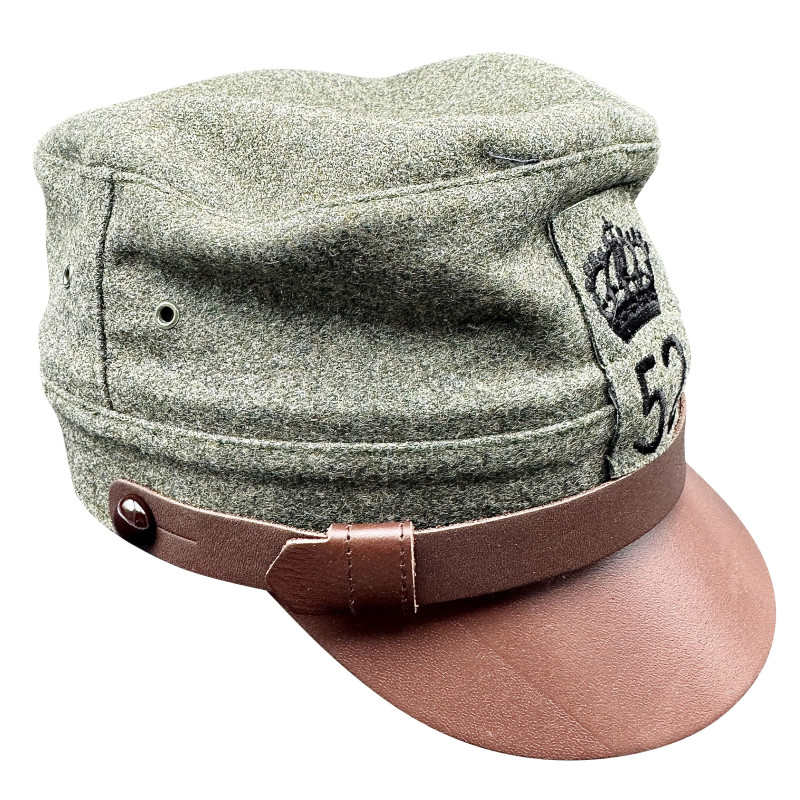 Italienische Truppenfeldmütze Modell 1909 BRAUN - Brigade des 52. Infanterieregiments „Alpi“.