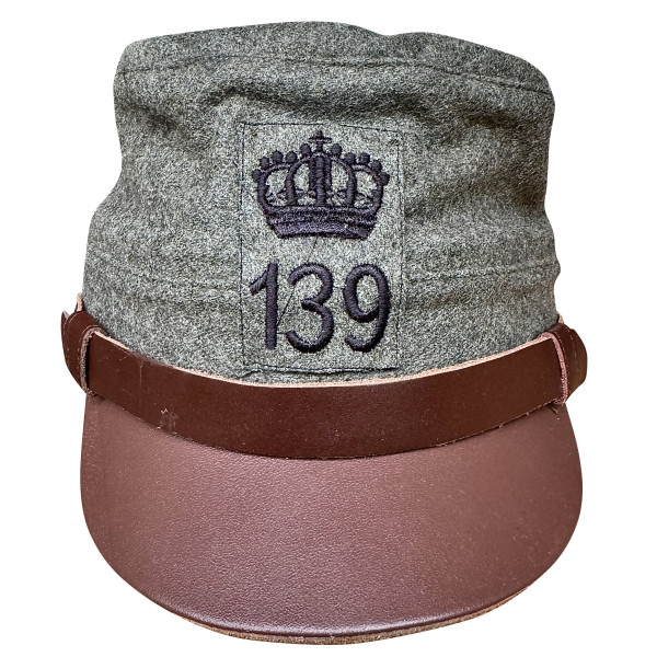 Berretto Modello 1909 da Truppa MARRONE - 139° Reggimento di fanteria Brigata “Bari”