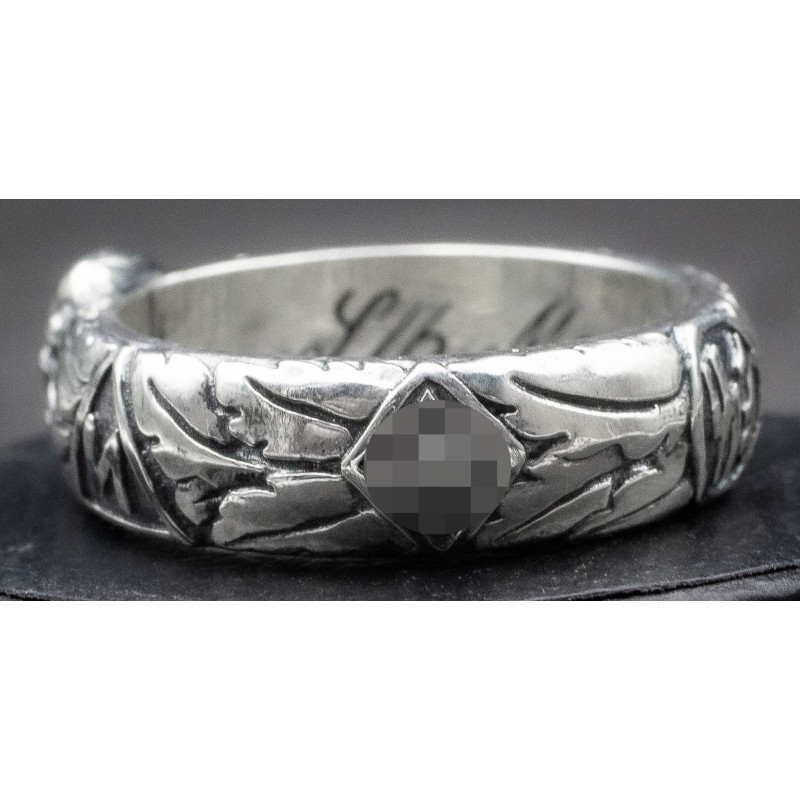 •925 Silver• SS Honour Ring (Totenkopfring) of Kurt "Panzer" Meyer