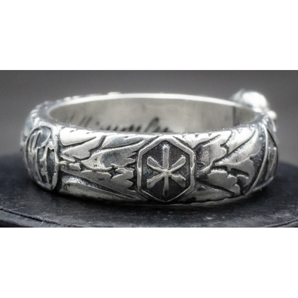 - 925 Silver• SS Honour Ring (Totenkopfring) - CUSTOMIZED