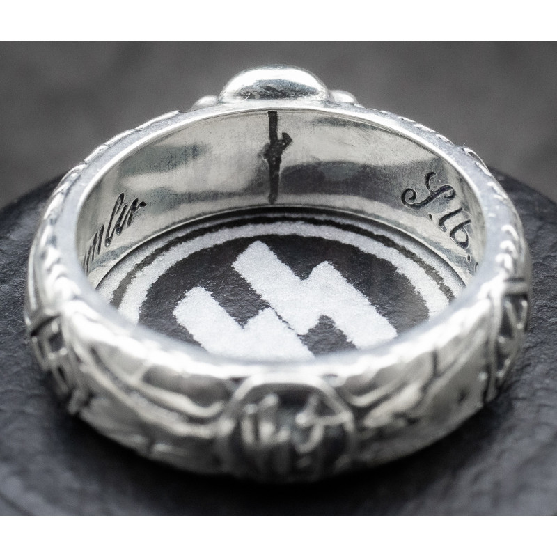 - 925 Silver• SS Honour Ring (Totenkopfring) - CUSTOMIZED