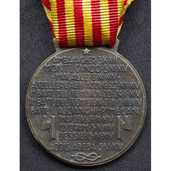 Medaglia "Corpo d'Armata Eritreo" Guerra Etiopia 1935-36 2