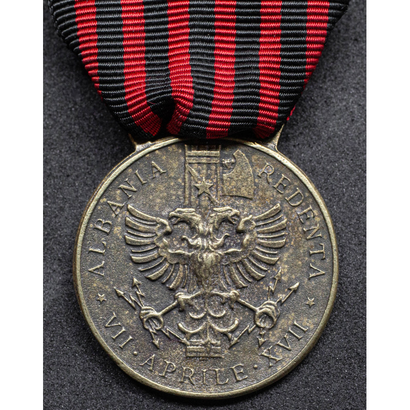 Commemorative Medal of the Italian Expedition in Albania - Johnson Type "B" Model