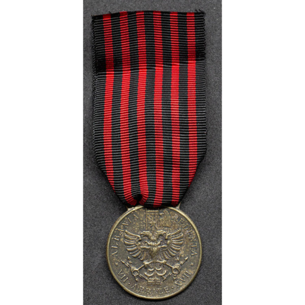 Medaglia Commemorativa della Spedizione Italiana in Albania - Modello Tipo "B" della Johnson