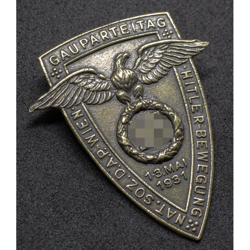 Gauparteitag Hitlerbewegung Nat. Soz. D.A.P. Wien 1931 (aus Messing)