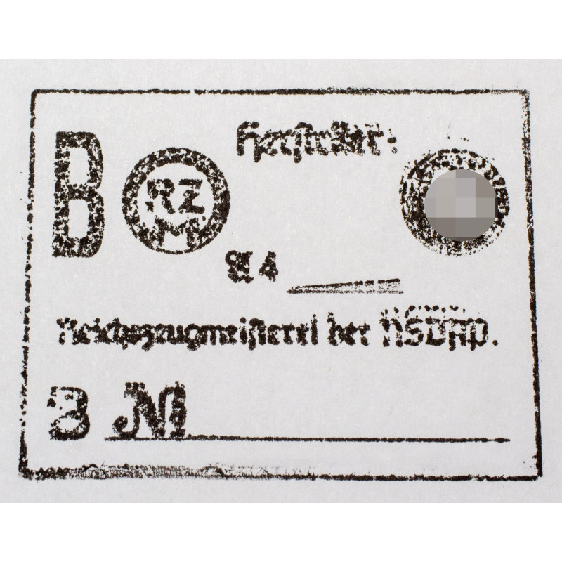 Timbro - Reichszeugmeisterei (RZM)