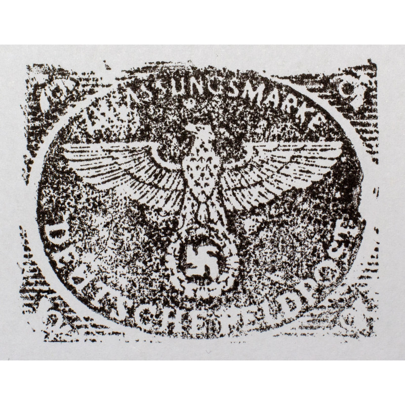 Stamp - Deutsche Feldpost Zulassungsmarken