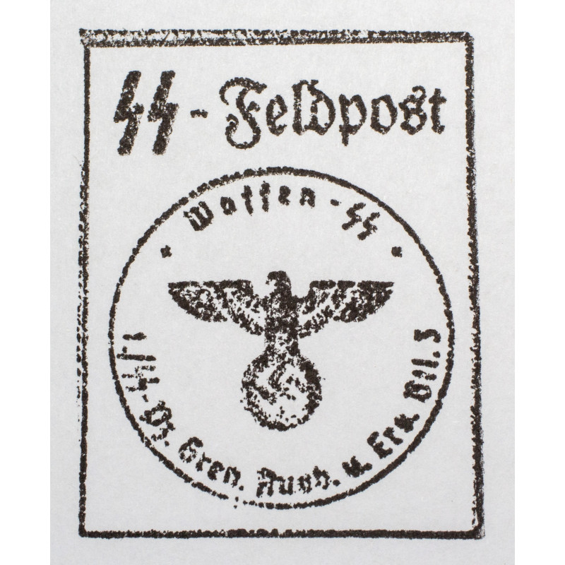 Timbro - SS-Feldpost - I./SS-Pz. Gren. Ausb. u. Ers. Btl. 3