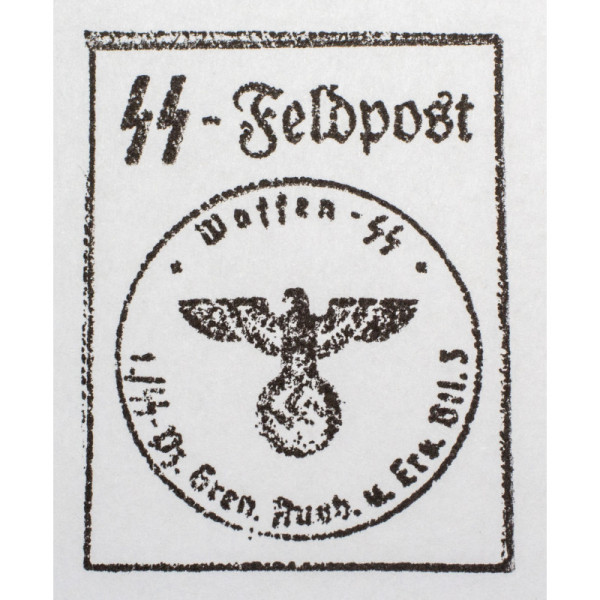Stamp - SS-Feldpost - I./SS-Pz. Gren. Ausb. u. Ers. Btl. 3