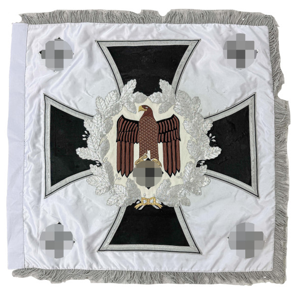 Handgestickte Flagge - Truppenfahne Wehrmacht 1936-1945 2
