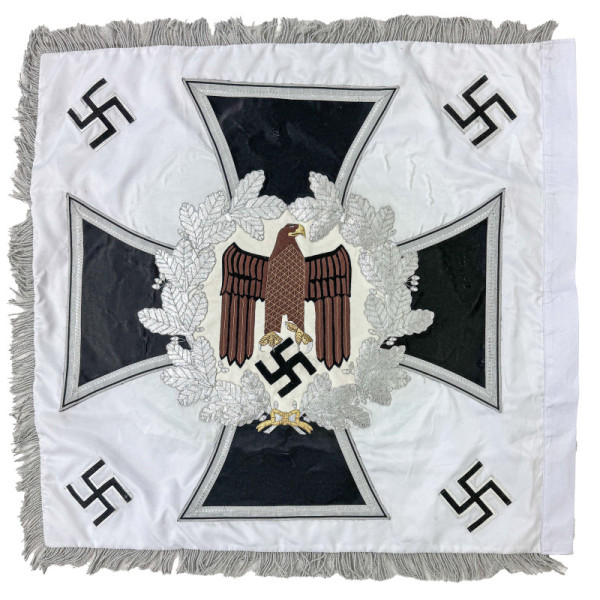 Handgestickte Flagge - Truppenfahne Wehrmacht 1936-1945
