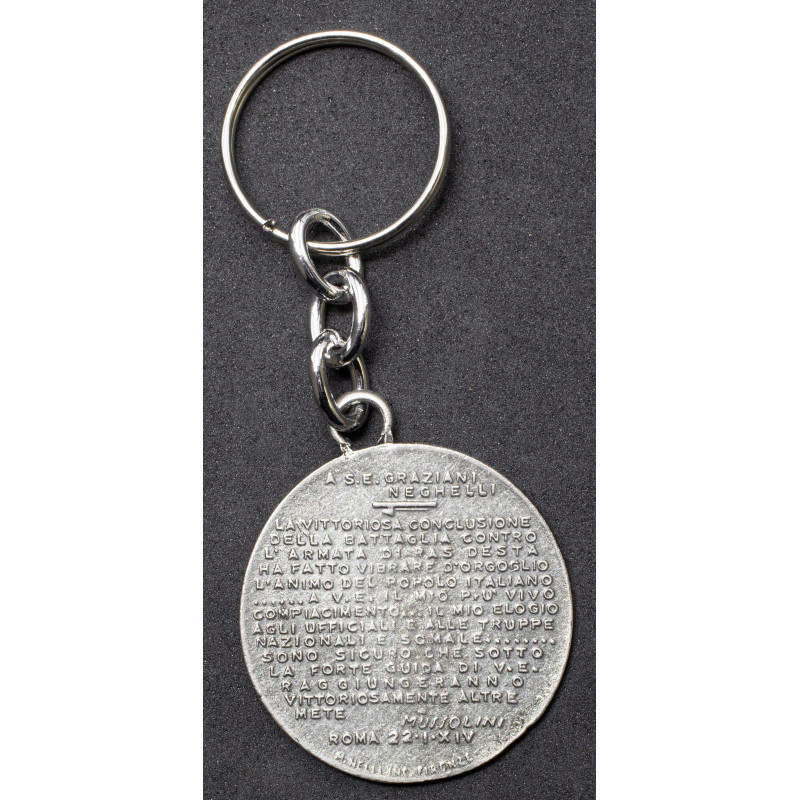 Key ring - Mussolini's Speech for the Victory in Ethiopia