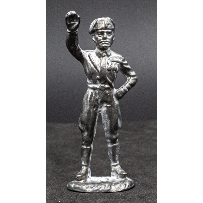 Statuette of Mussolini doing the Roman Salute