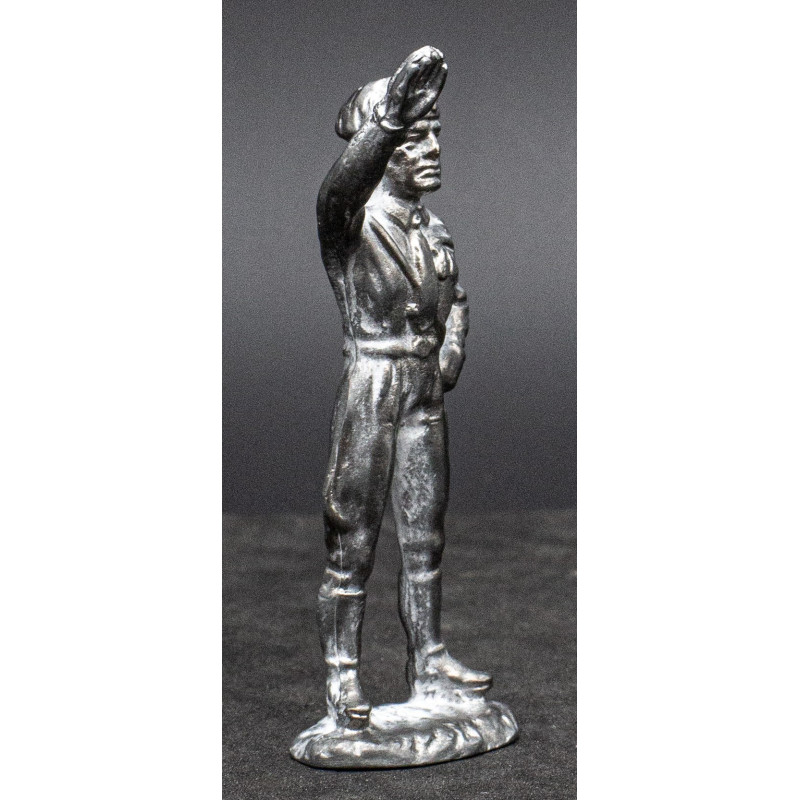 Statuette of Mussolini doing the Roman Salute