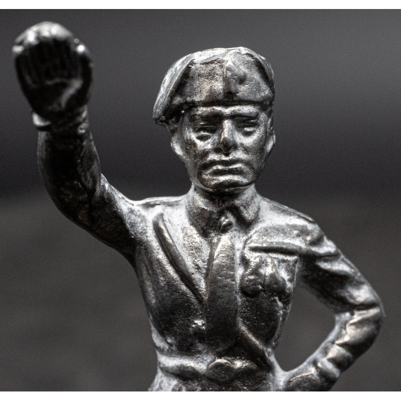 Statuette of Mussolini doing the Roman Salute